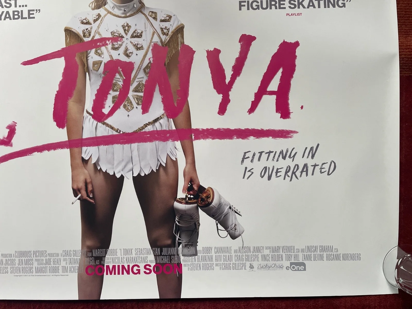 I, TONYA (2017) Original UK Quad MovieFilm Cinema Poster Margot Robbie, image 5