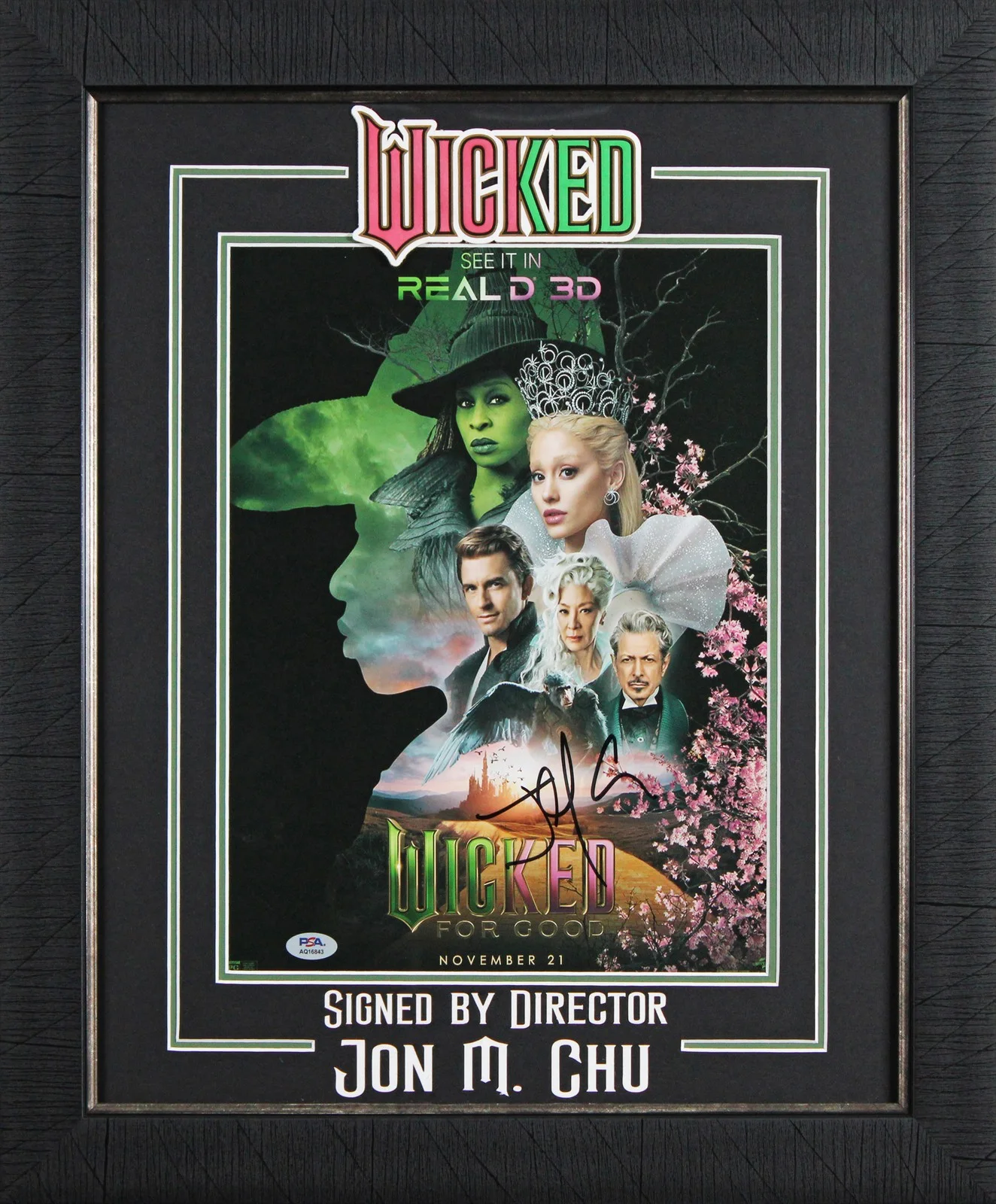 Jon M. Chu — Jon M. Chu Wicked Authentic Signed 11x14 Framed Photo Autographed PSA #AQ16843