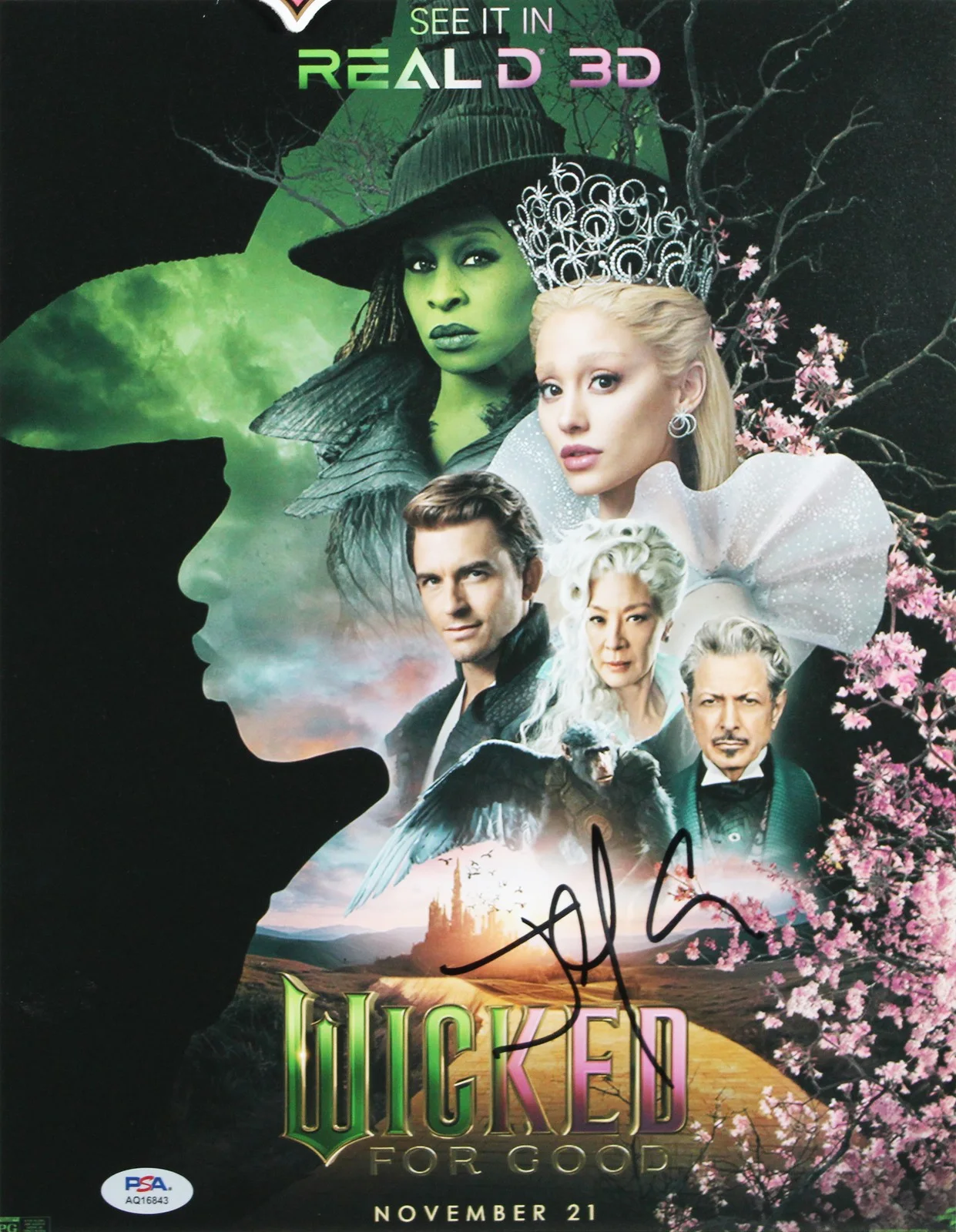 Jon M. Chu — Jon M. Chu Wicked Authentic Signed 11x14 Framed Photo Autographed PSA #AQ16843, изображение 2
