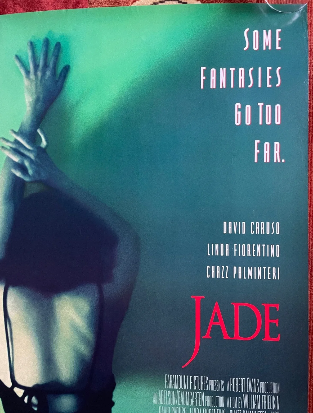 JADE (1995) Original UK One Sheet Film Poster Linda Fiorentino William Friedkin, изображение 3