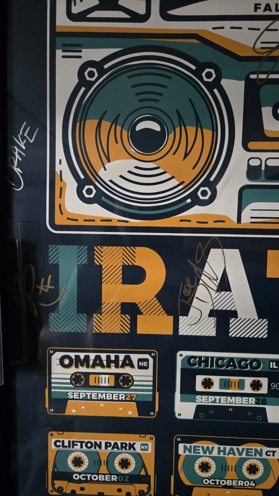Iration Signed 2018 Press Play Tour Poster Autogaphed X6 and one VIP Pass, изображение 4