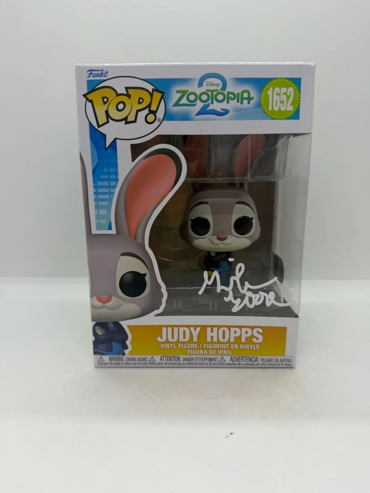 Ginnifer Goodwin — Ginnifer Goodwin SIGNED Zootopia Judy Hopps FUNKO POP #1652 SWAU Proof #2