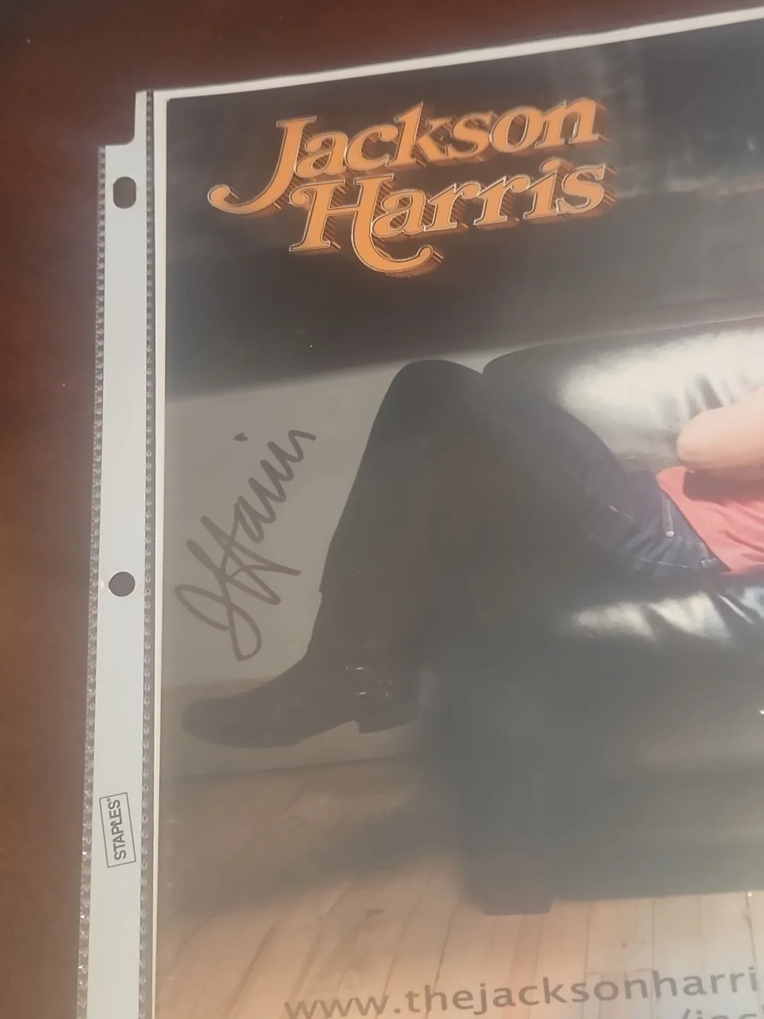 jackson harris signed 8x10 photo picture and autographed fan letter 2 signatures, изображение 2