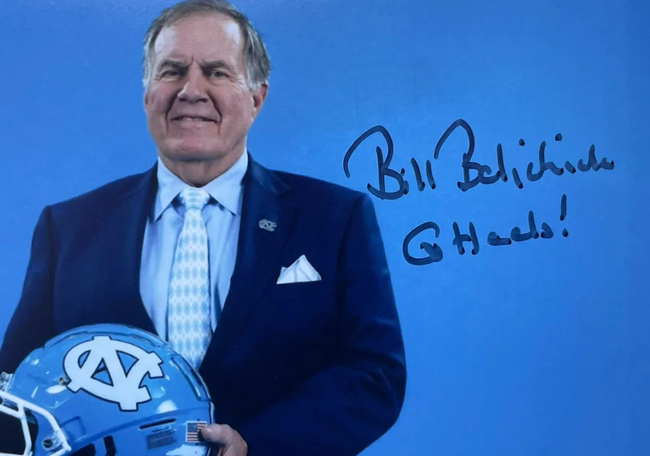 Bill Belichick — Bill Belichick Authentic Hand Signed 8x10 Photo Autograph NFL NC Patriots, изображение 2