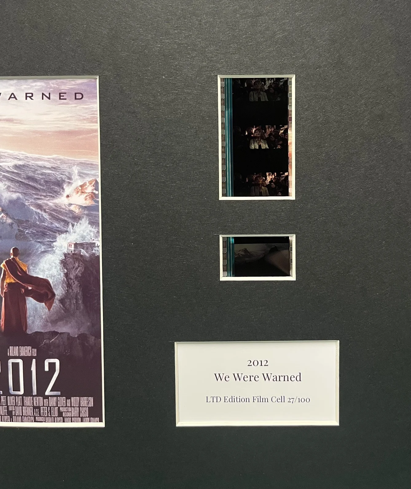 2012. John Cusack. 35mm Film Cell Mounted Display, image 2