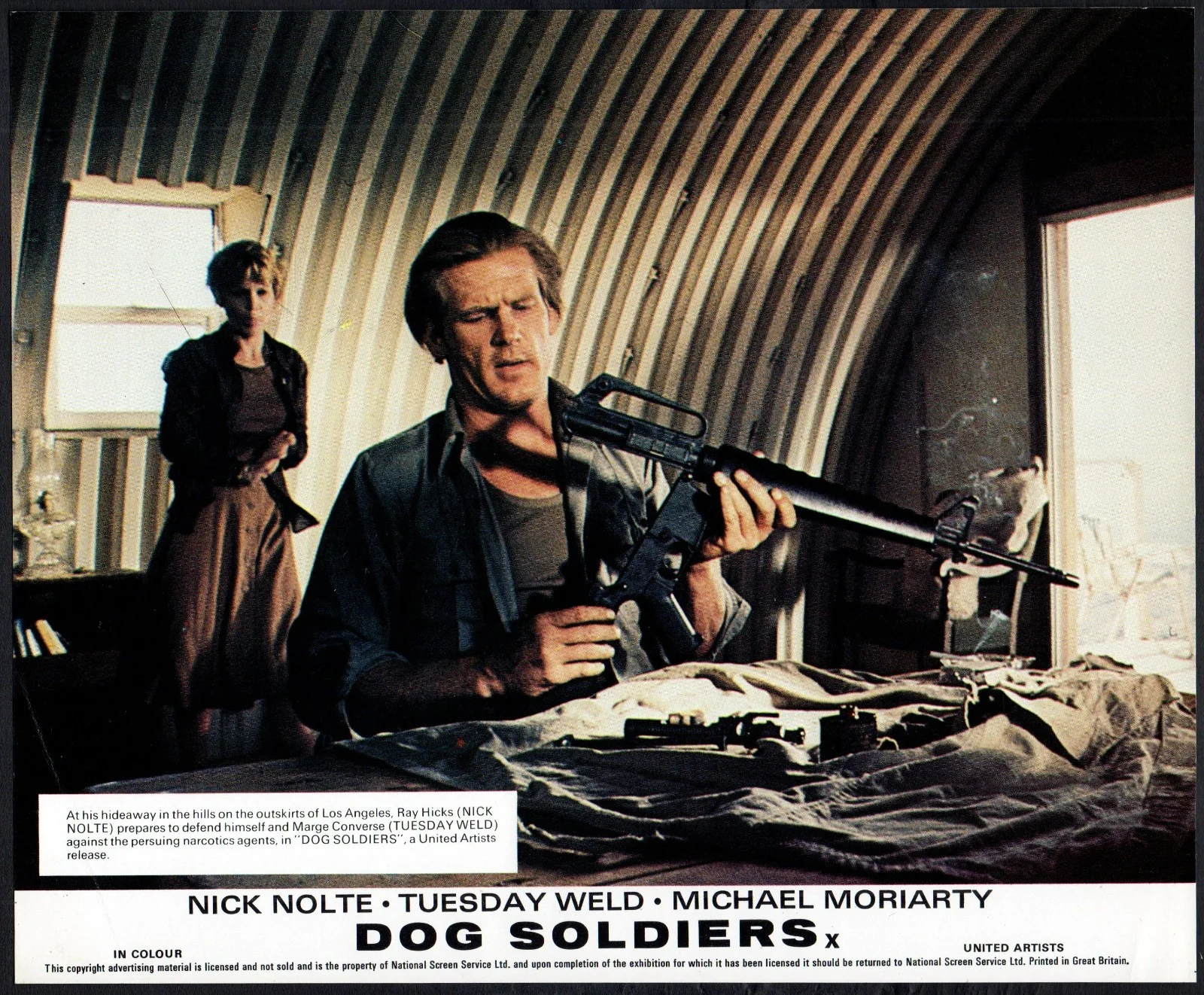 DOG SOLDIERS 1978 Nick Nolte, Tuesday Weld, Michael Moriarty 7 10x8 LOBBY CARDS, изображение 2
