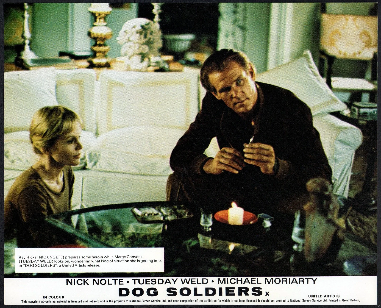 DOG SOLDIERS 1978 Nick Nolte, Tuesday Weld, Michael Moriarty 7 10x8 LOBBY CARDS, изображение 4