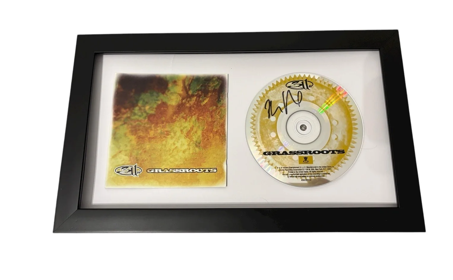 NICK HEXUM 311 SIGNED AUTOGRAPH GRASSROOTS FRAMED CD w/ EXACT PROOF JSA CERT COA, image 3