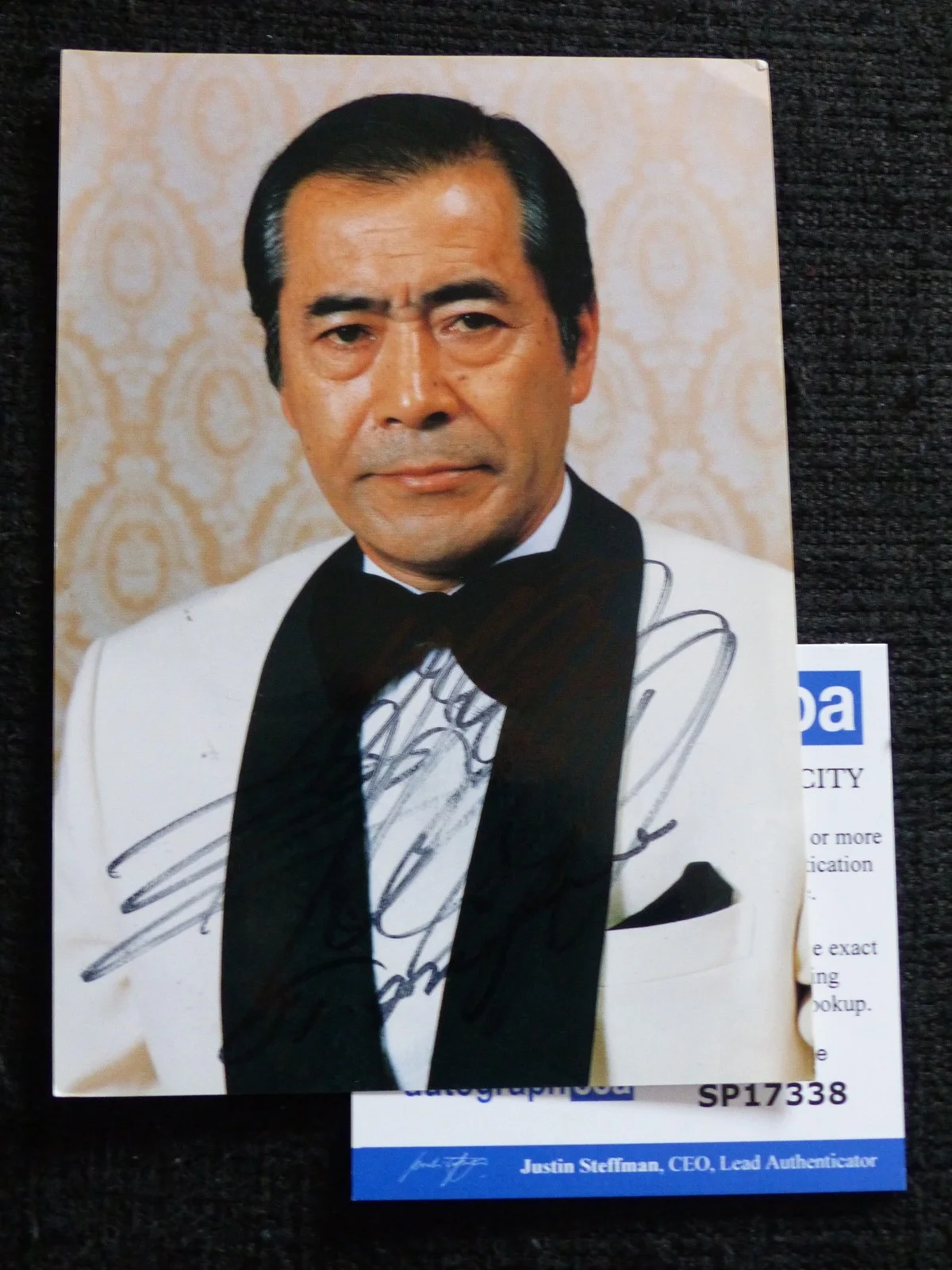 TOSHIRO MIFUNE — TOSHIRO MIFUNE signed Autograph 4x6 autographed Autographcard ACOA COA