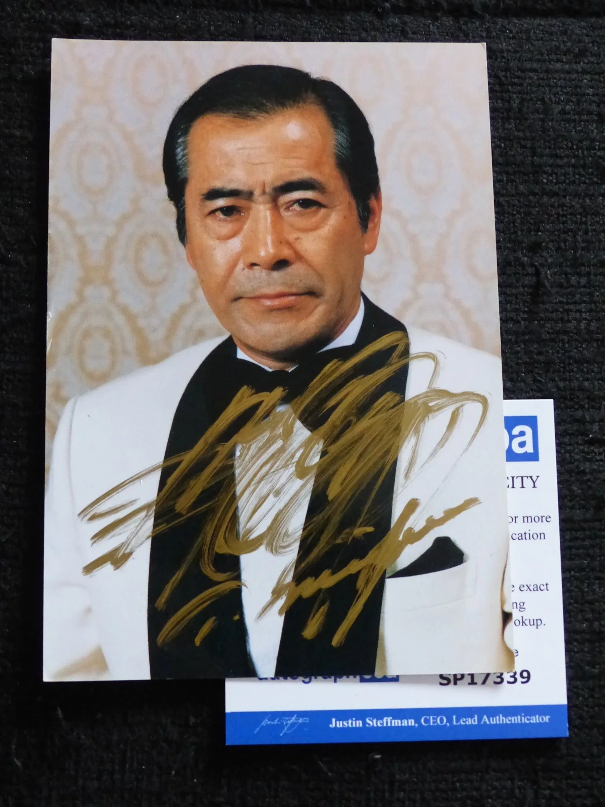 TOSHIRO MIFUNE — TOSHIRO MIFUNE signed Autograph 4x6 autographed Autographcard ACOA COA