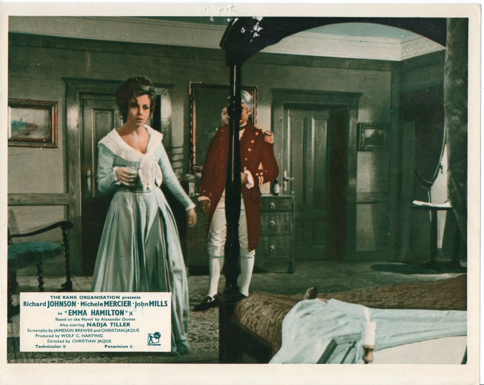 EMMA HAMILTON 1968 Richard Johnson, Michele Mercier, John Mills 10x8 LOBBY SET, изображение 2