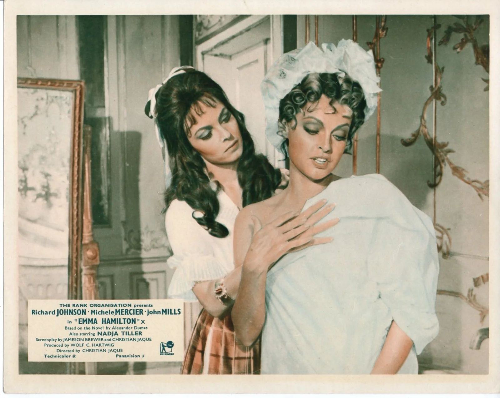 EMMA HAMILTON 1968 Richard Johnson, Michele Mercier, John Mills 10x8 LOBBY SET, изображение 3