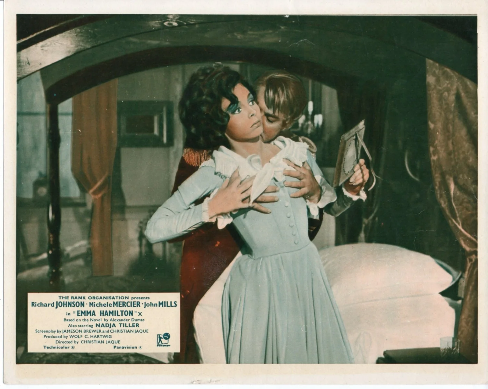 EMMA HAMILTON 1968 Richard Johnson, Michele Mercier, John Mills 10x8 LOBBY SET, изображение 5