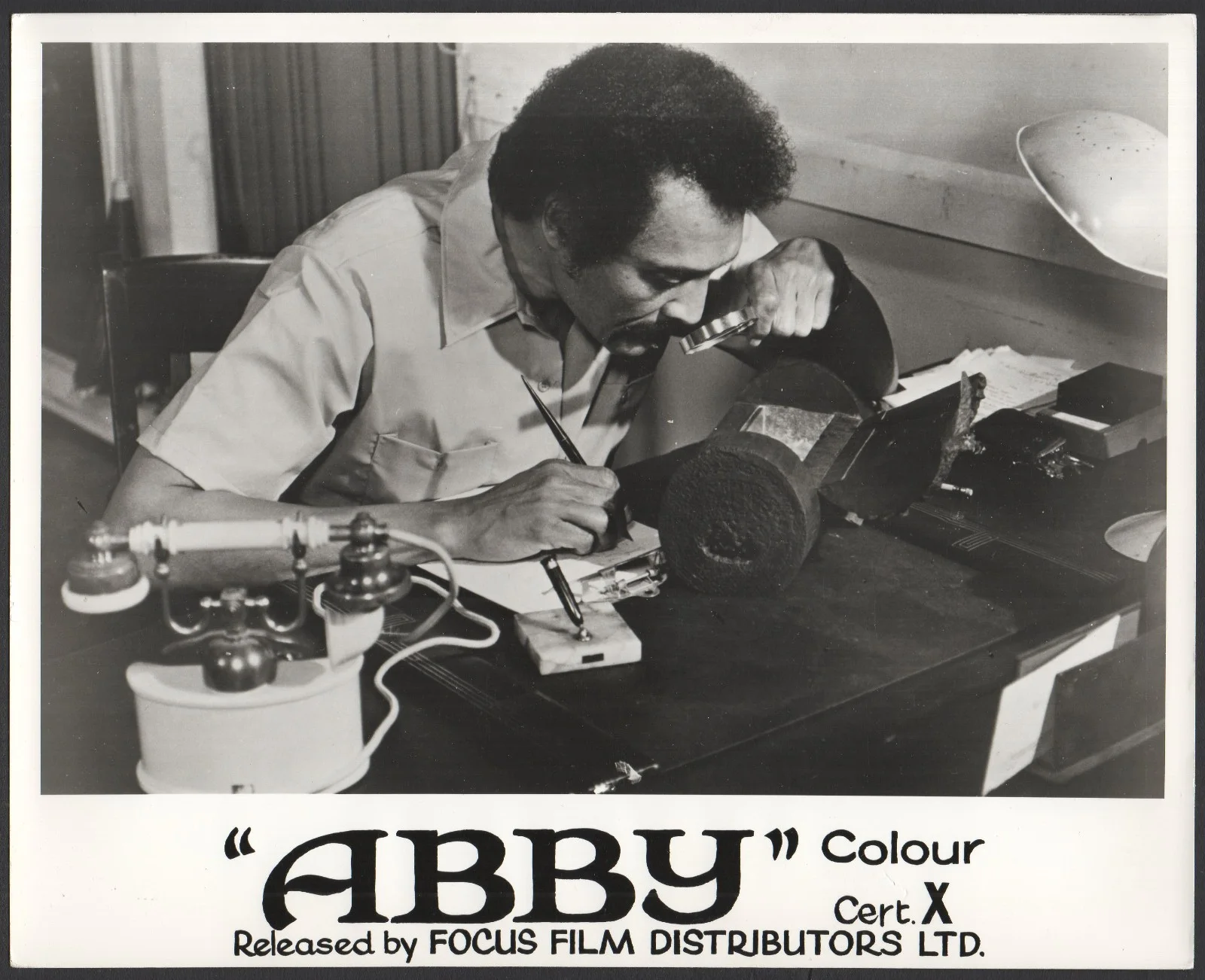 ABBY 1974 Carol Speed, William Marshall, Austin Stoker 5 10x8 LOBBY CARDS, image 3