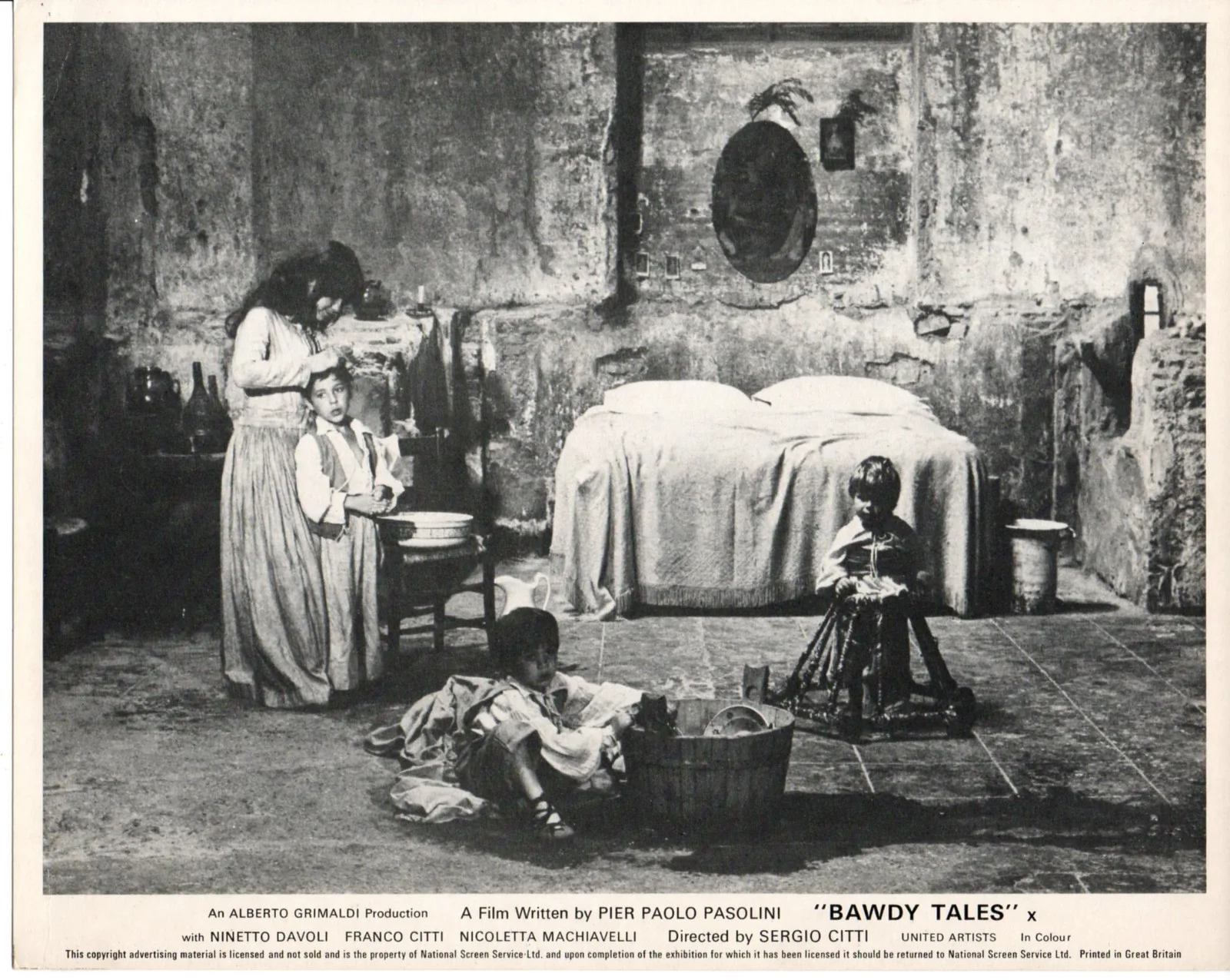 BAWDY TALES 1973 Pier Paolo Pasolini Ninetto Davoli 7 10x8 LOBBY CARDS, изображение 3