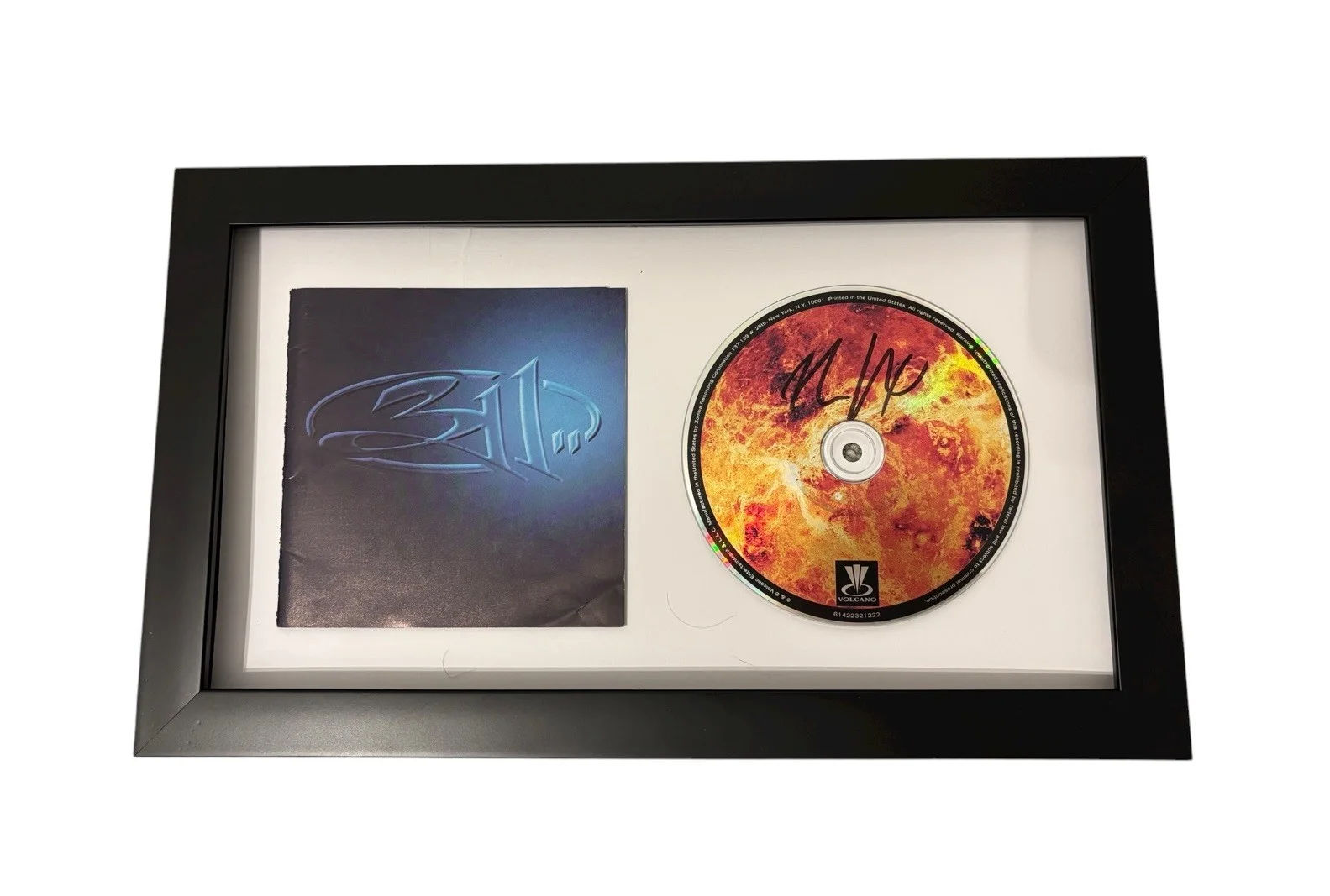 NICK HEXUM 311 SIGNED AUTOGRAPH BLUE ST FRAMED MATTED CD w/ EXACT PROOF JSA COA, image 3