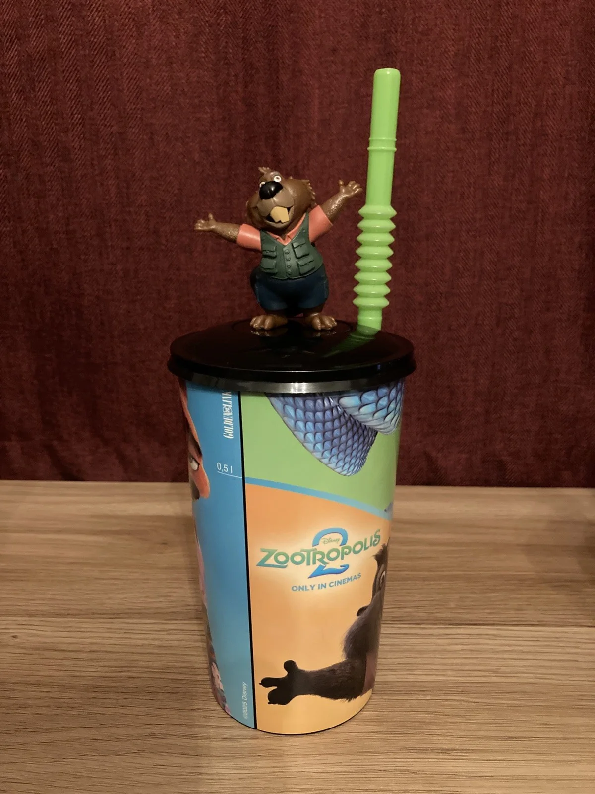 Zootropolis 2 UK Cinema Drinking Cup - Nibbles NEW UNUSED, изображение 2