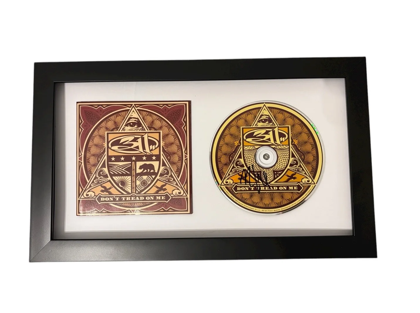 NICK HEXUM 311 SIGNED AUTOGRAPH DON’T TREAD ON ME FRAMED CD EXACT PROOF JSA COA, image 3