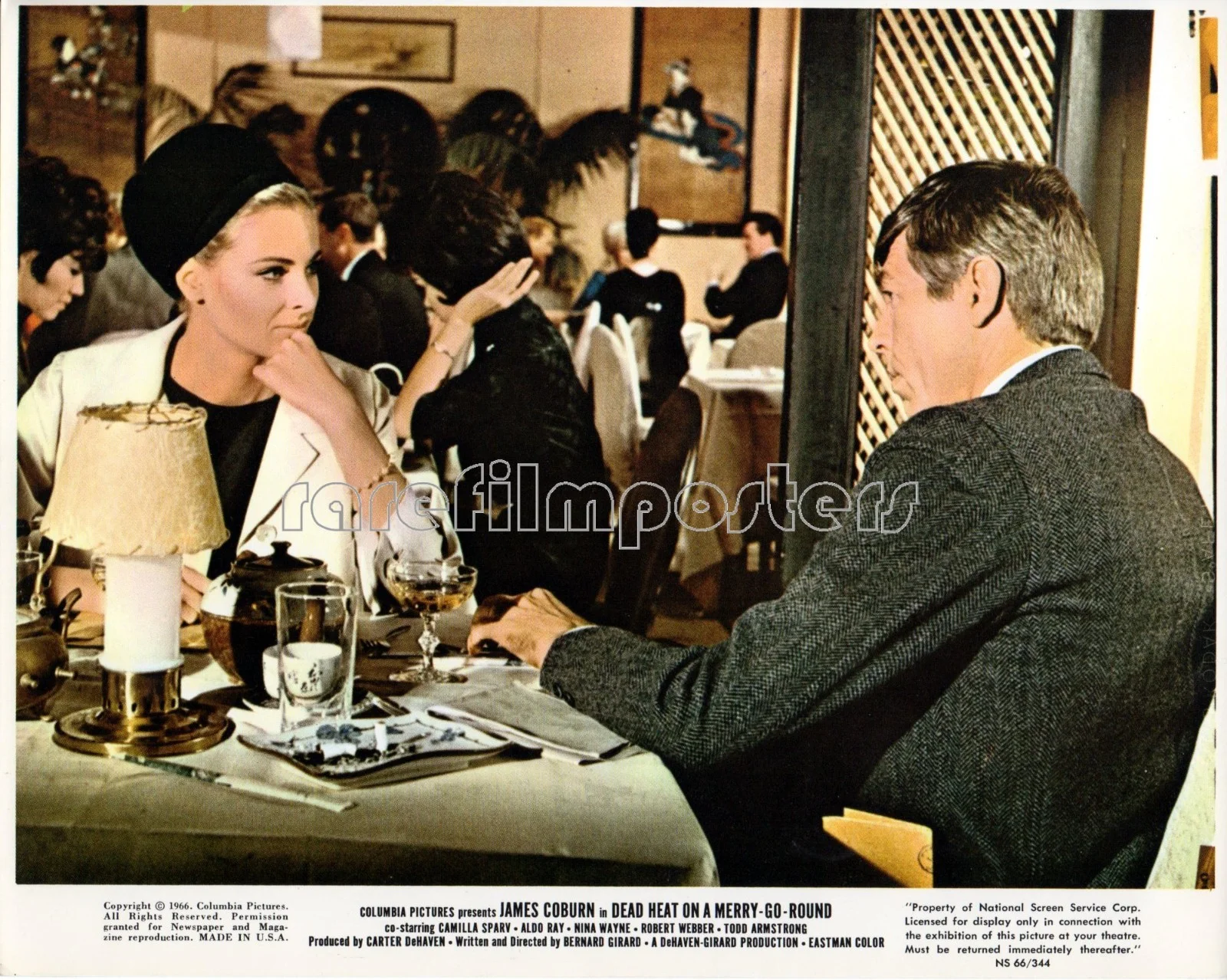 DEAD HEAT ON A MERRY-GO-ROUND 1966 James Coburn 7 US 10x8 LOBBY CARDS, image 4