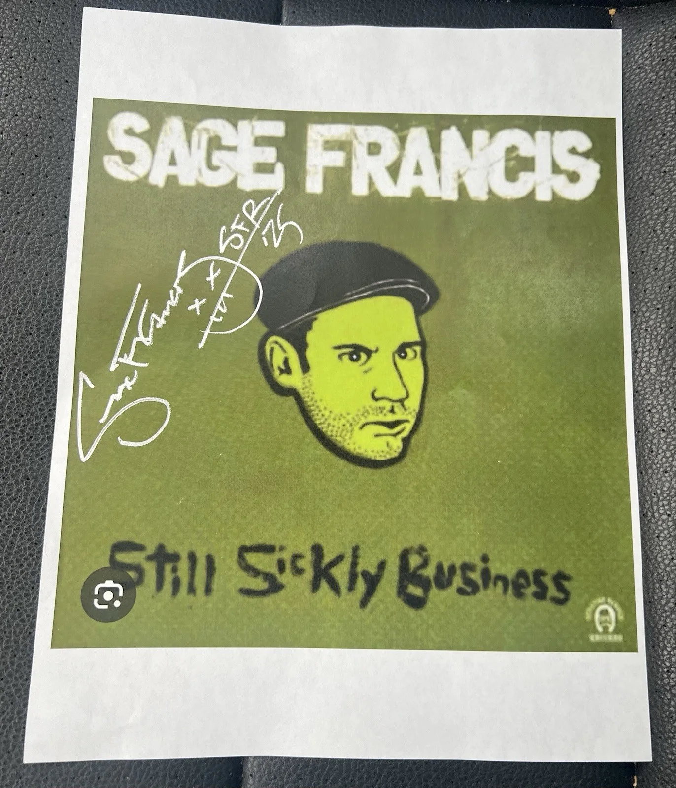 Framed Signed Sage Francis Still Sickly Business Album Cover Print Atmosphere RA, image 2