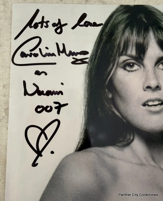 B'BC COA Signed Photograph Caroline Munro James Bond Girl Actress Model Pinup, изображение 2