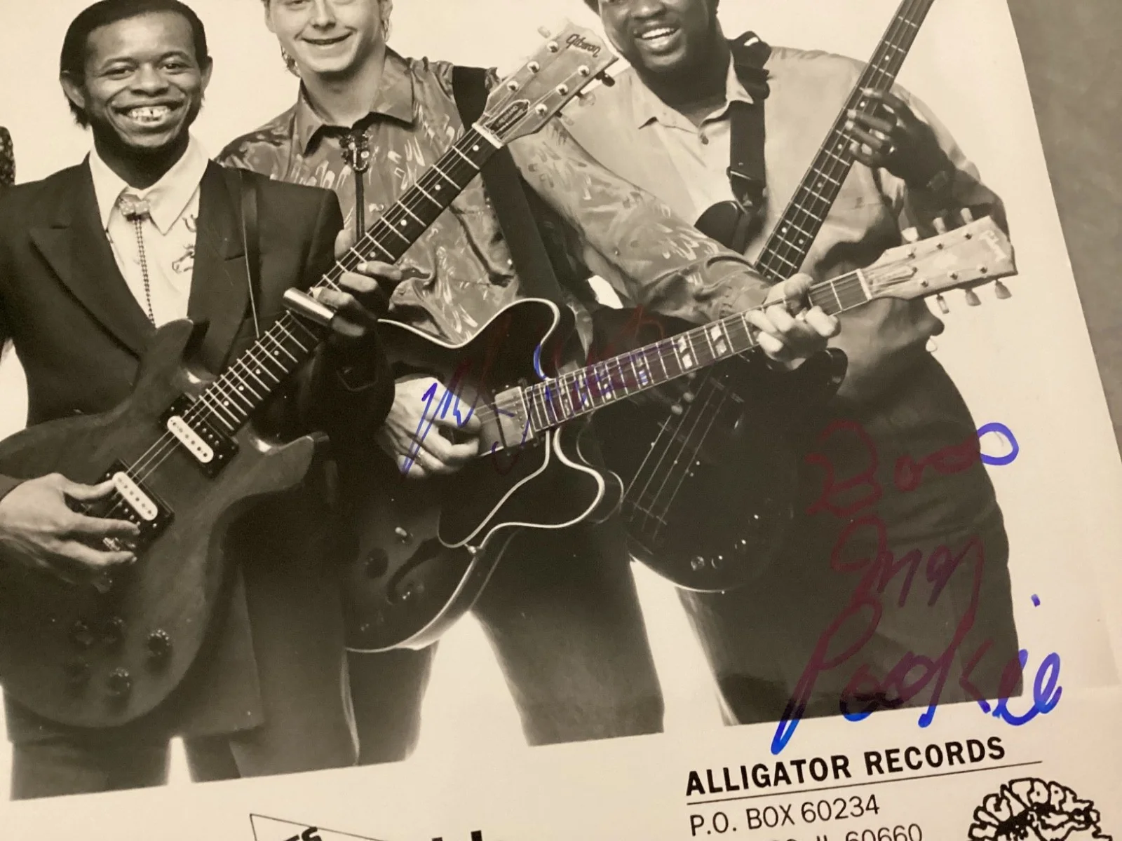 Lil’ Ed & Blues Imperials Signed Promo Photo Autographed Entire Band! 8x10, изображение 3