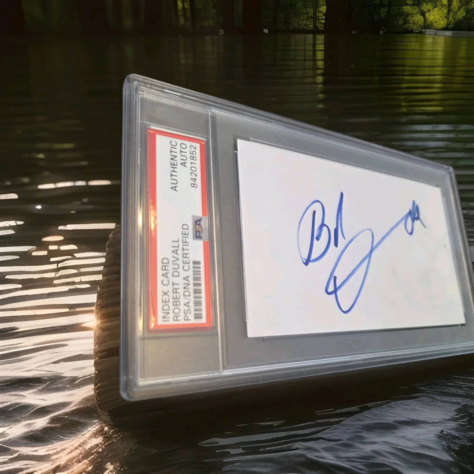 Robert Duvall Signed 3x5 Index PSA CERT ENCAPSULATED. GODFATHER APOCALYPSE NOW, image 2