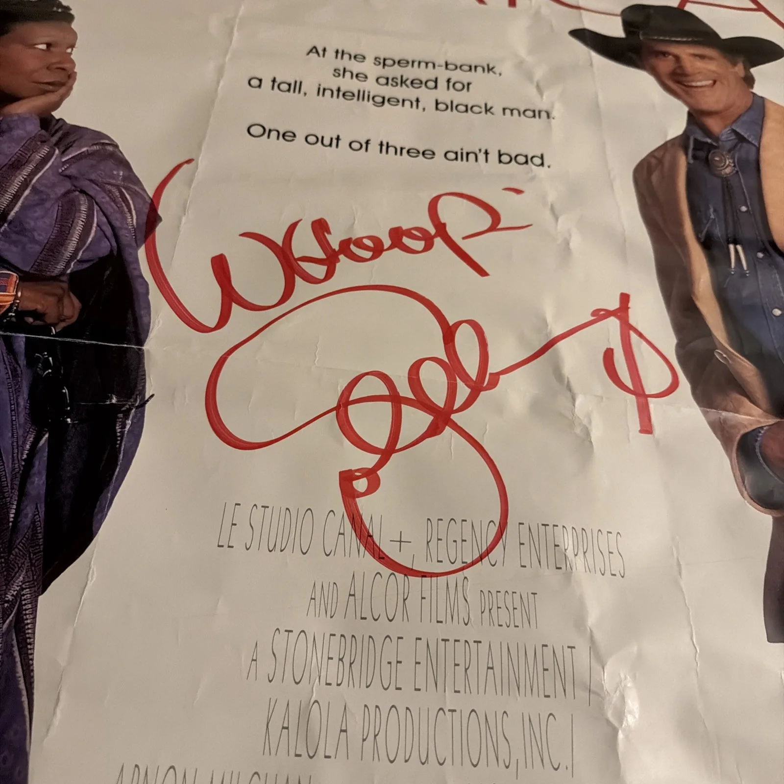 Whoopi Goldberg — Whoopi Goldberg Signed Autographed Theatre Lobby Poster. Made In America, изображение 2