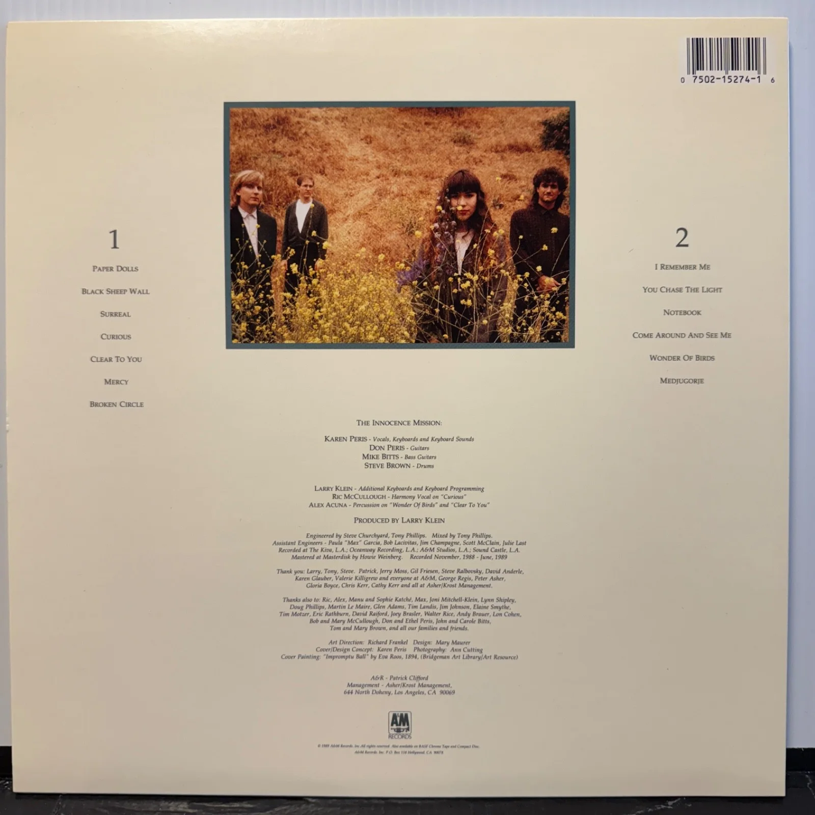 AUTOGRAPHED - THE INNOCENCE MISSION "self titled" US vinyl AUTOGRAPHED BY ALL 4, image 2