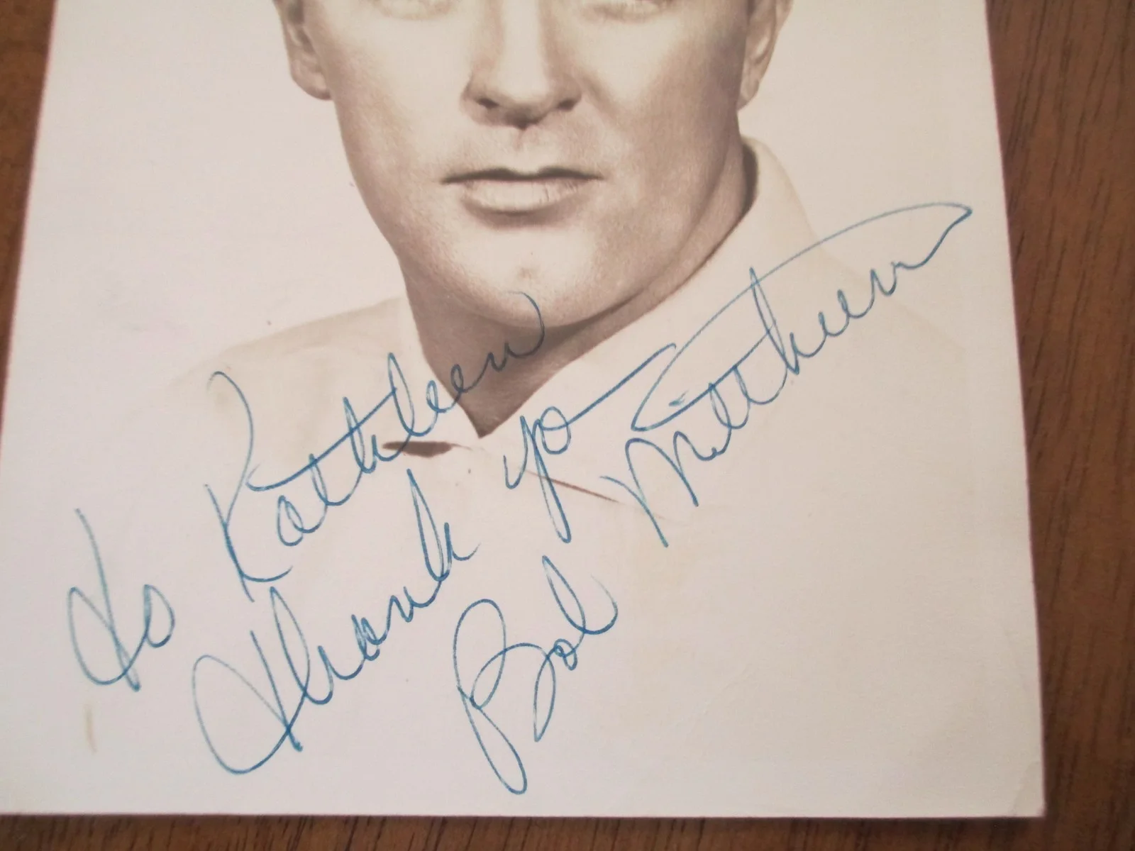 Robert Mitchum Signed, Inscribed Vintage 5x7 Photo JAS Certified, изображение 2