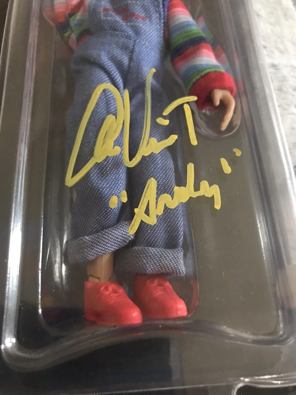 Chucky 8 inch Mego Figure SIGNED by Alex Vincent “Andy” JSA Certified, изображение 2