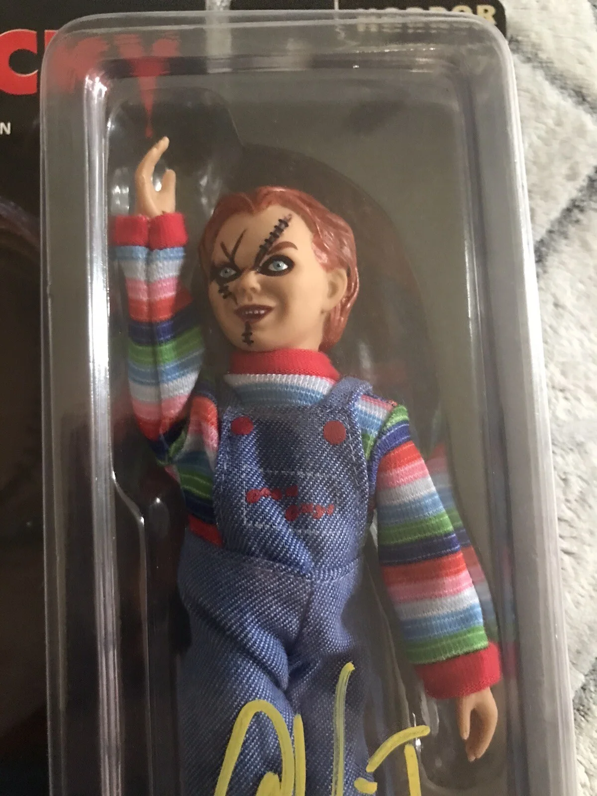 Chucky 8 inch Mego Figure SIGNED by Alex Vincent “Andy” JSA Certified, изображение 3