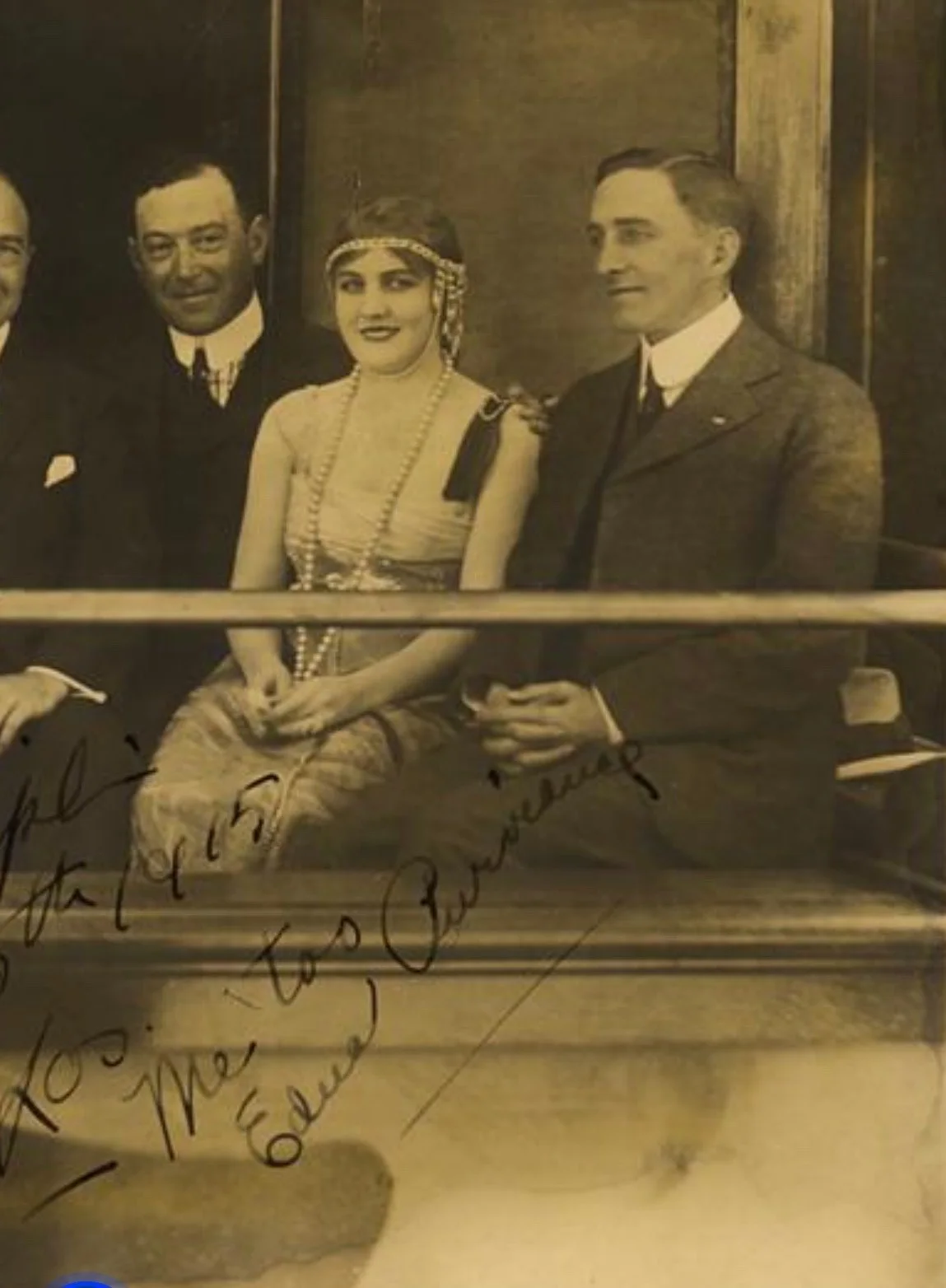 EDNA PURVIANCE & CHARLIE CHAPLIN—SIGNED Night In The Show (1915) PHOTO—Silents, изображение 3