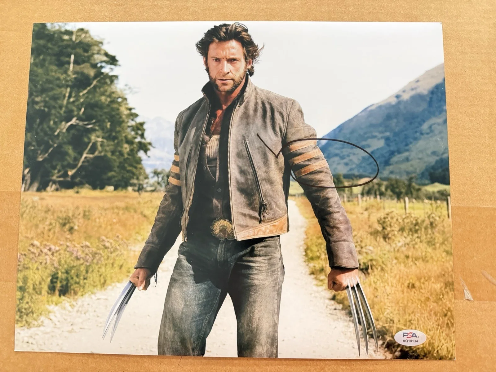 Hugh Jackman Signed Wolverine Logan X-Men 11x14 Photo Autograph PROOF PSA COA, изображение 2