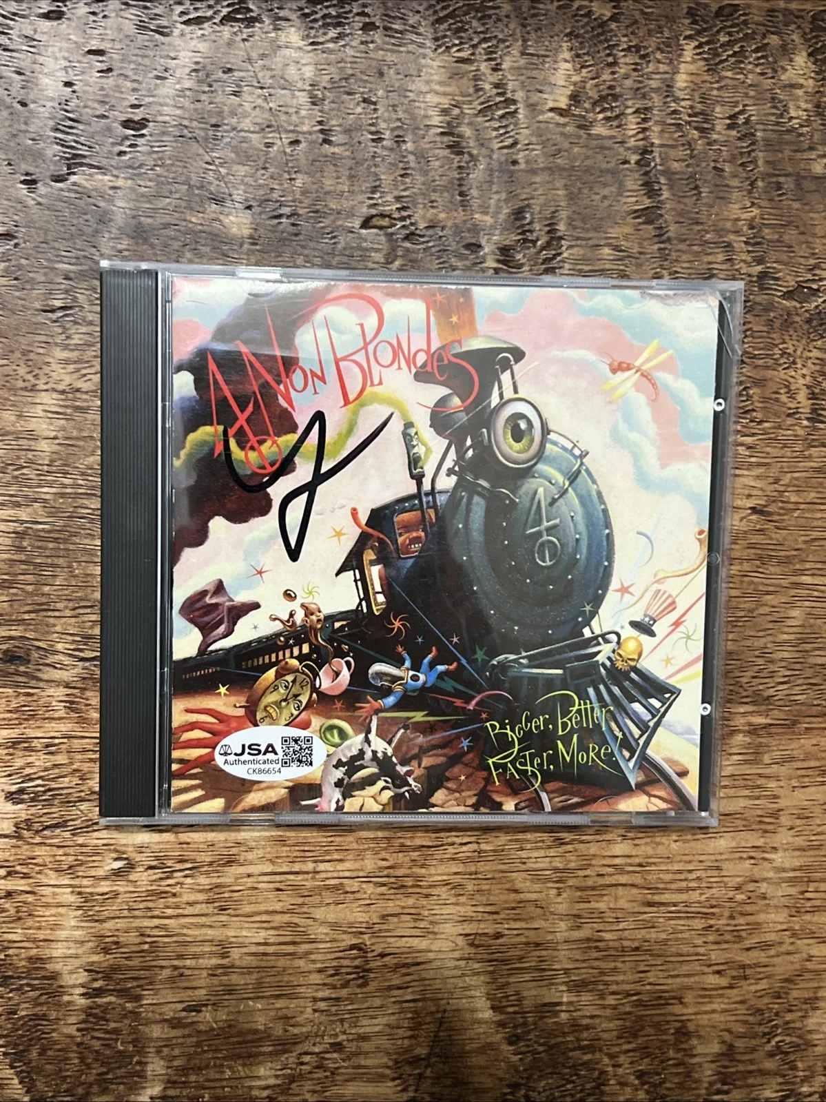 Linda Perry Signed Bigger Better Faster More ! CD JSA Coa 4 Non Blondes, image 4