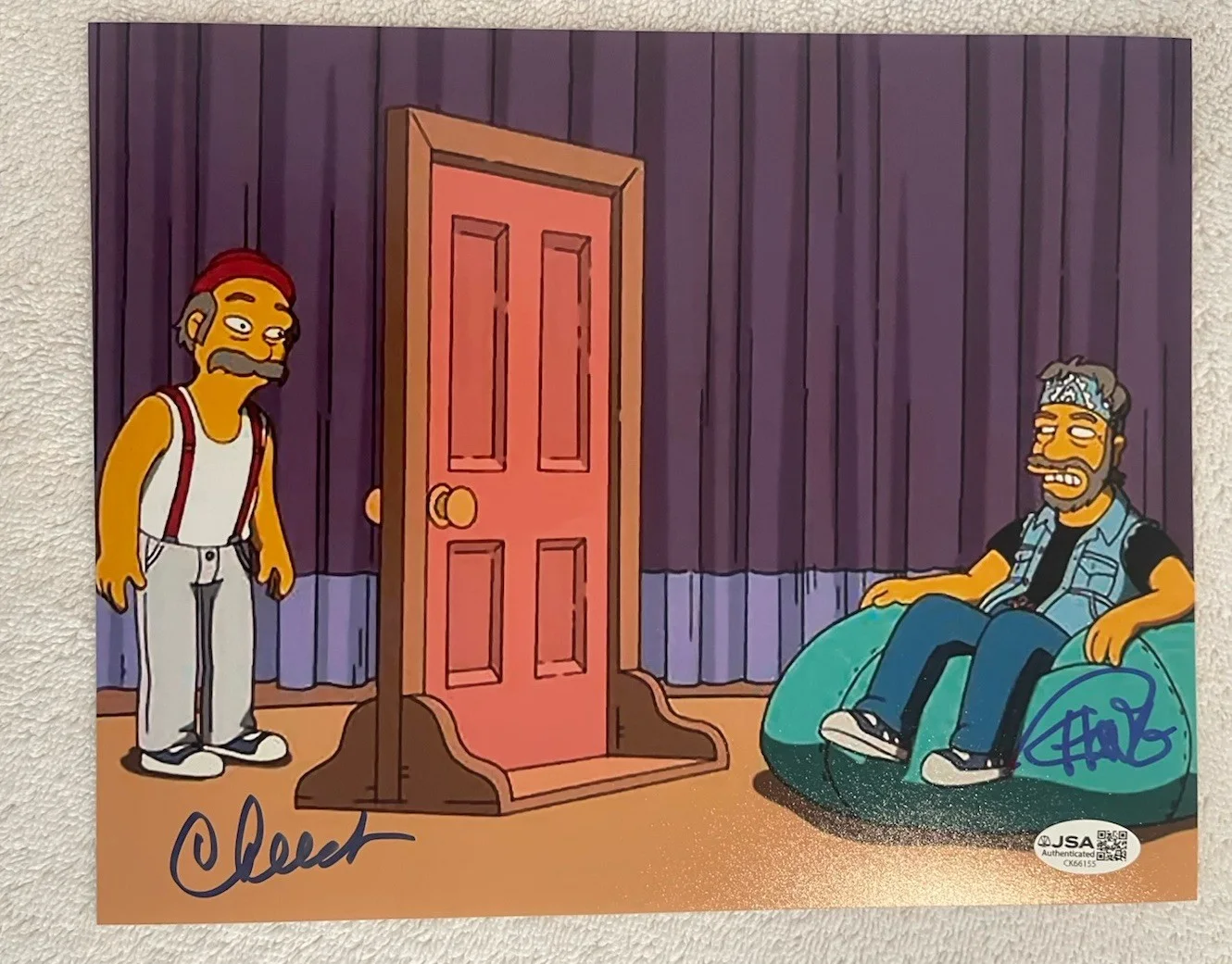 Cheech and Chong — Cheech and Chong Autographed Signed 8x10 Photo - Simpsons - JSA Certified