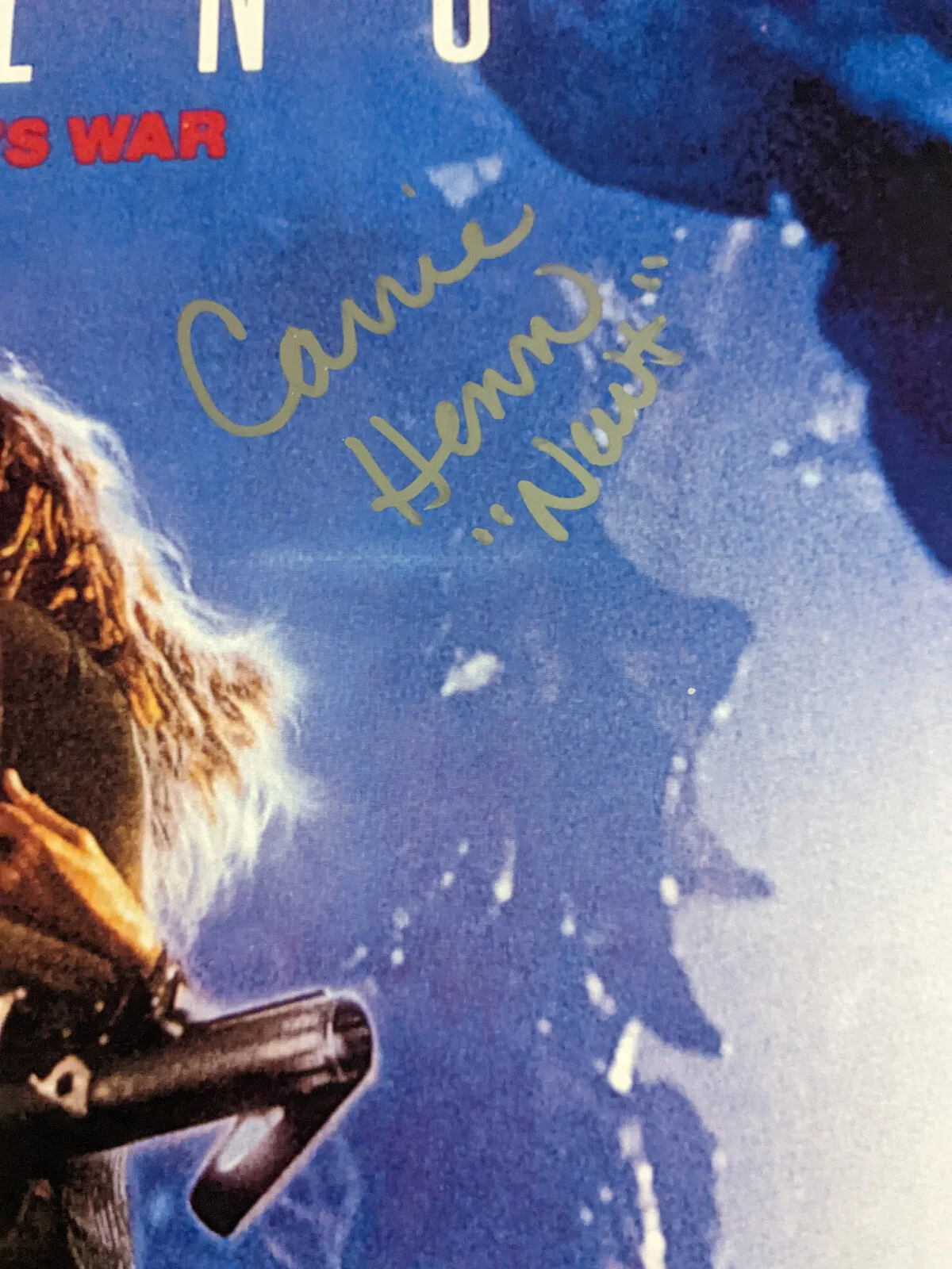 Carrie Henn — CARRIE HENN Signed 11x17 POSTER Aliens NEWT Autograph Inscription JSA BAS COA B, изображение 2