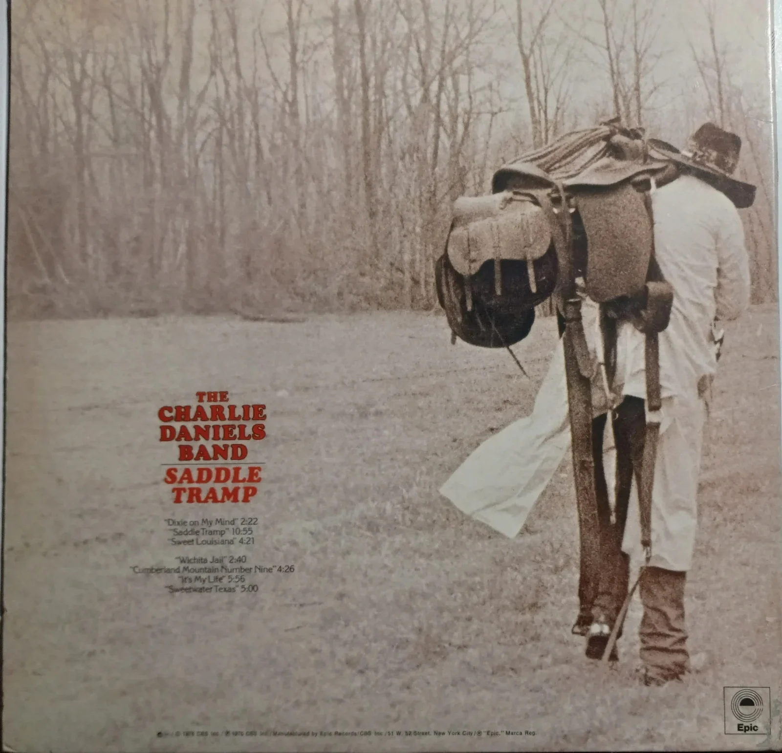 Charlie Daniels Authentic Signed Signed LP W/ JSA COA Saddle Tramp, image 4