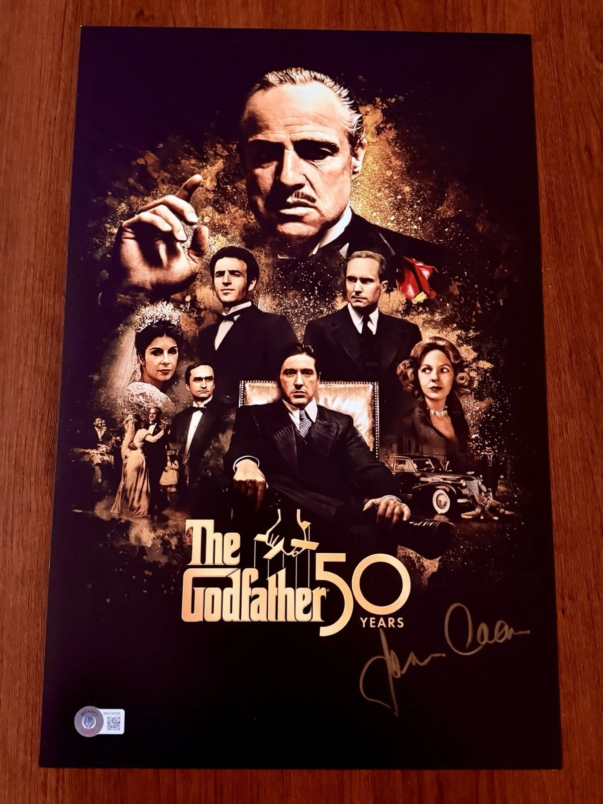 JAMES CAAN — James Caan autographed signed 11X14 photo The Godfather Movie Sonny Beckett COA