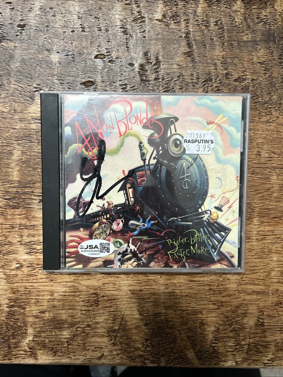 Linda Perry Signed Bigger Better Faster More ! CD JSA Coa 4 Non Blondes, image 5