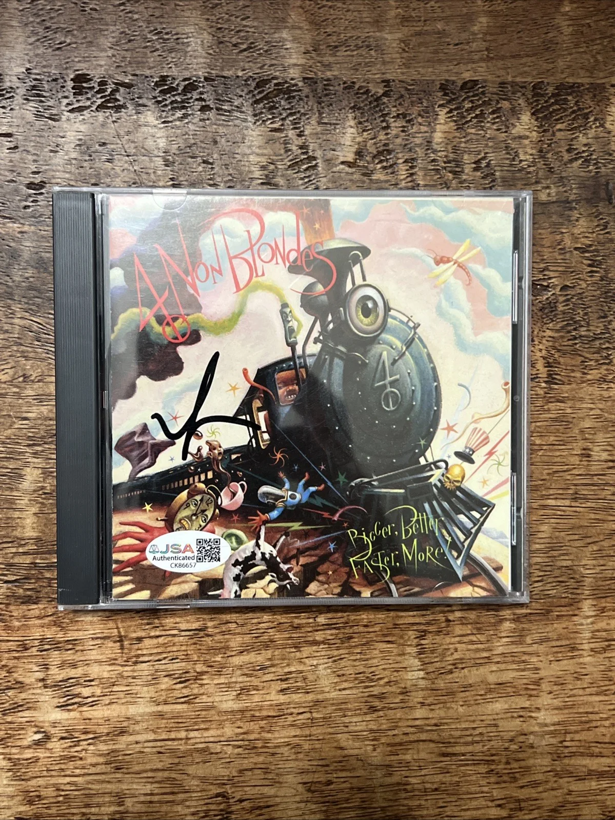 Linda Perry Signed Bigger Better Faster More ! CD JSA Coa 4 Non Blondes, image 4