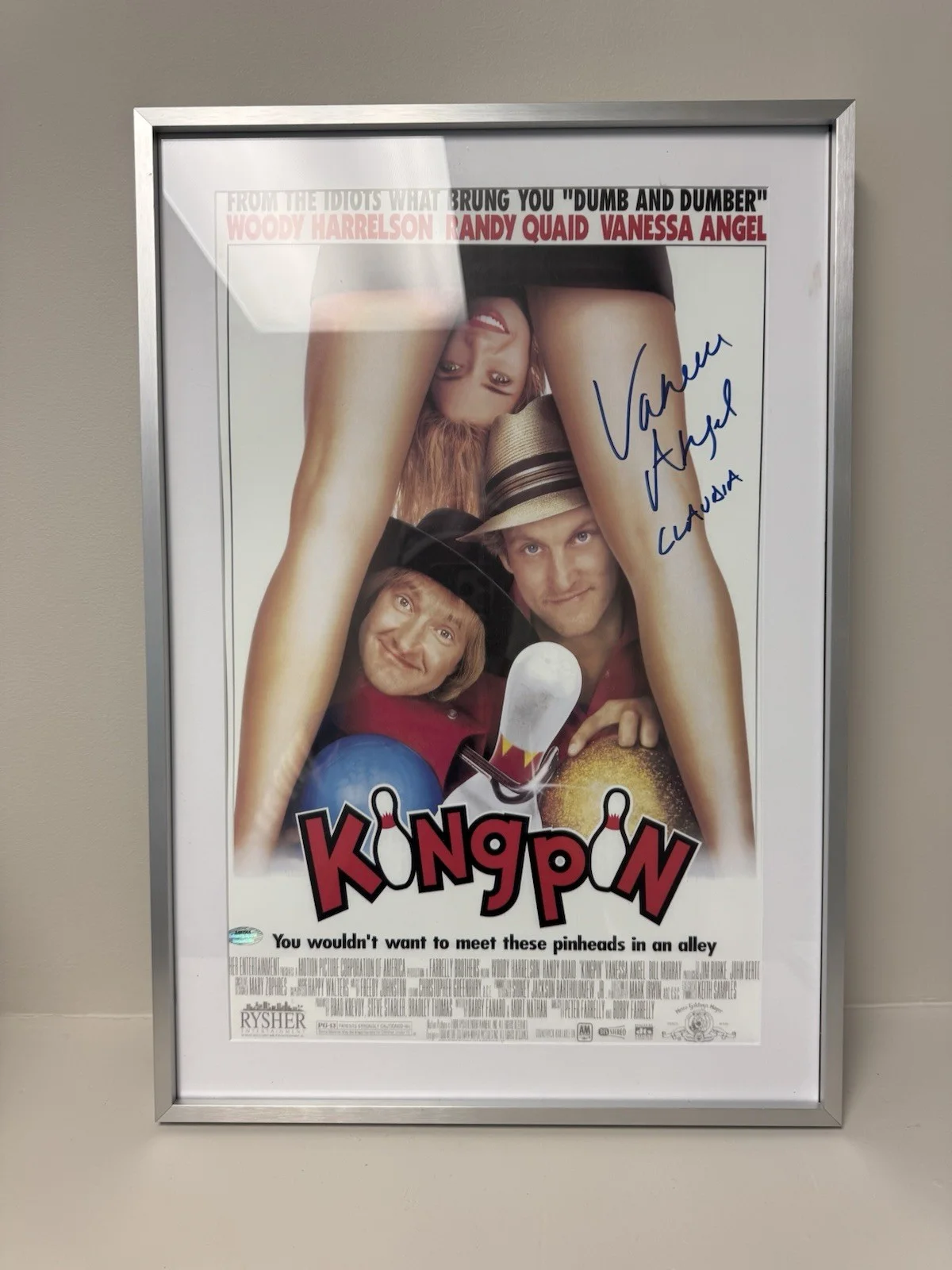 Websites — Kingpin Movie Poster 11x17 Inches Vanessa Angel Autographed Framed, изображение 2