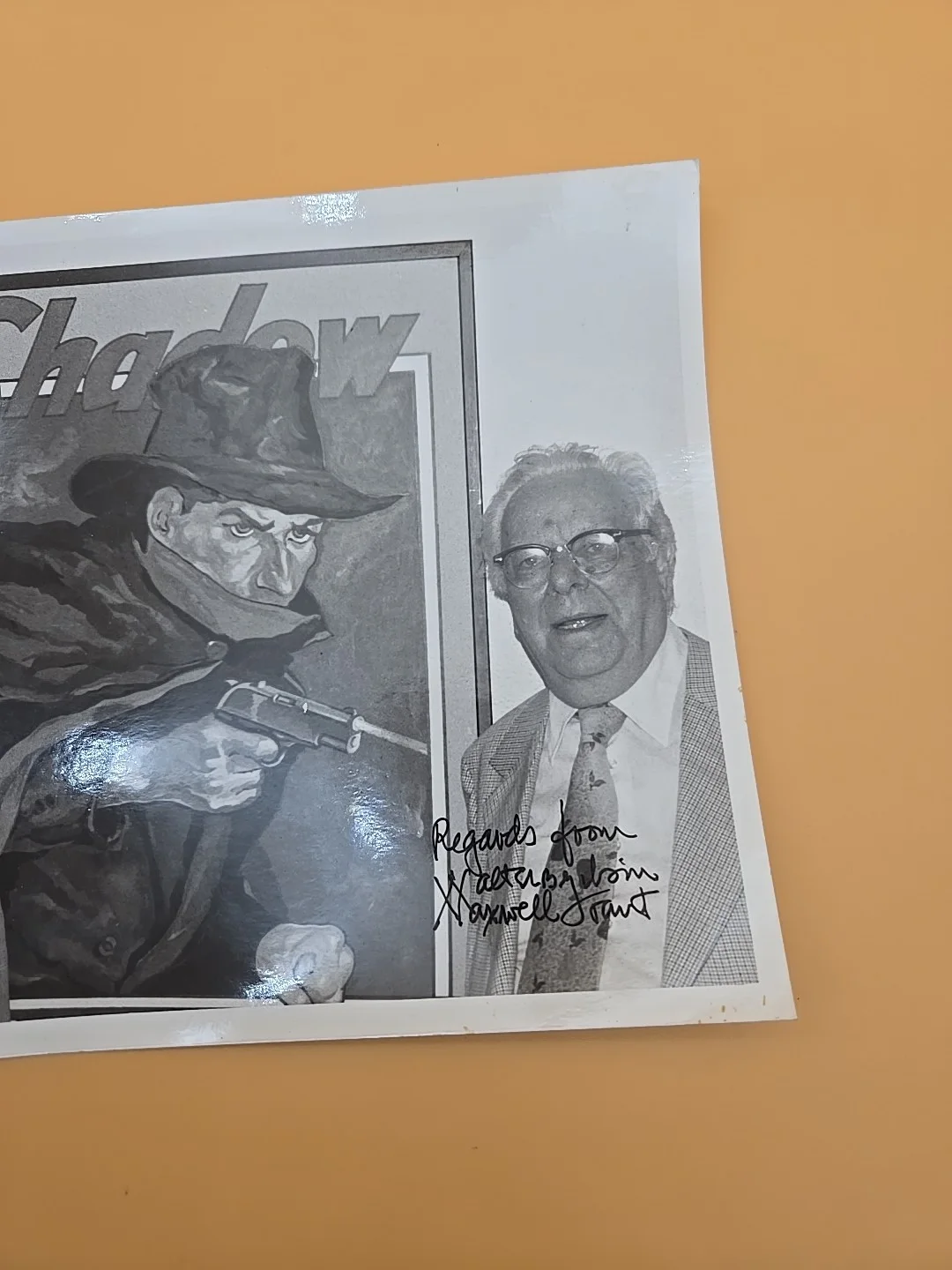 Walter Gibson — The Shadow Autographed Picture David Rothel Water Gibson, image 2