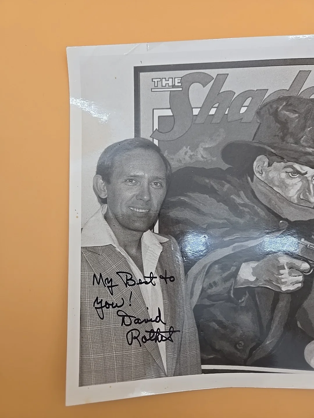 Walter Gibson — The Shadow Autographed Picture David Rothel Water Gibson, image 3