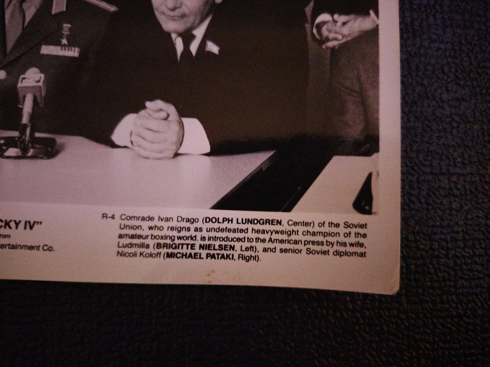 Rocky IV Original Press Photo Ivan Drago Dolph Lundgren MGM UA 1985 Movie Still, изображение 3