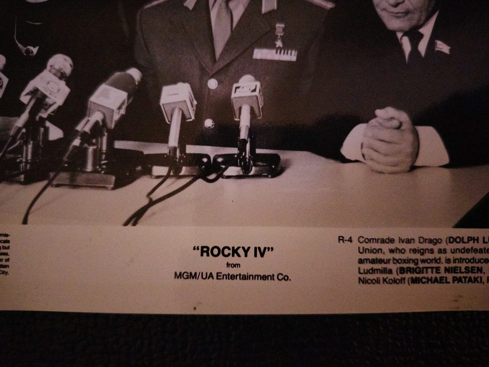 Rocky IV Original Press Photo Ivan Drago Dolph Lundgren MGM UA 1985 Movie Still, изображение 5