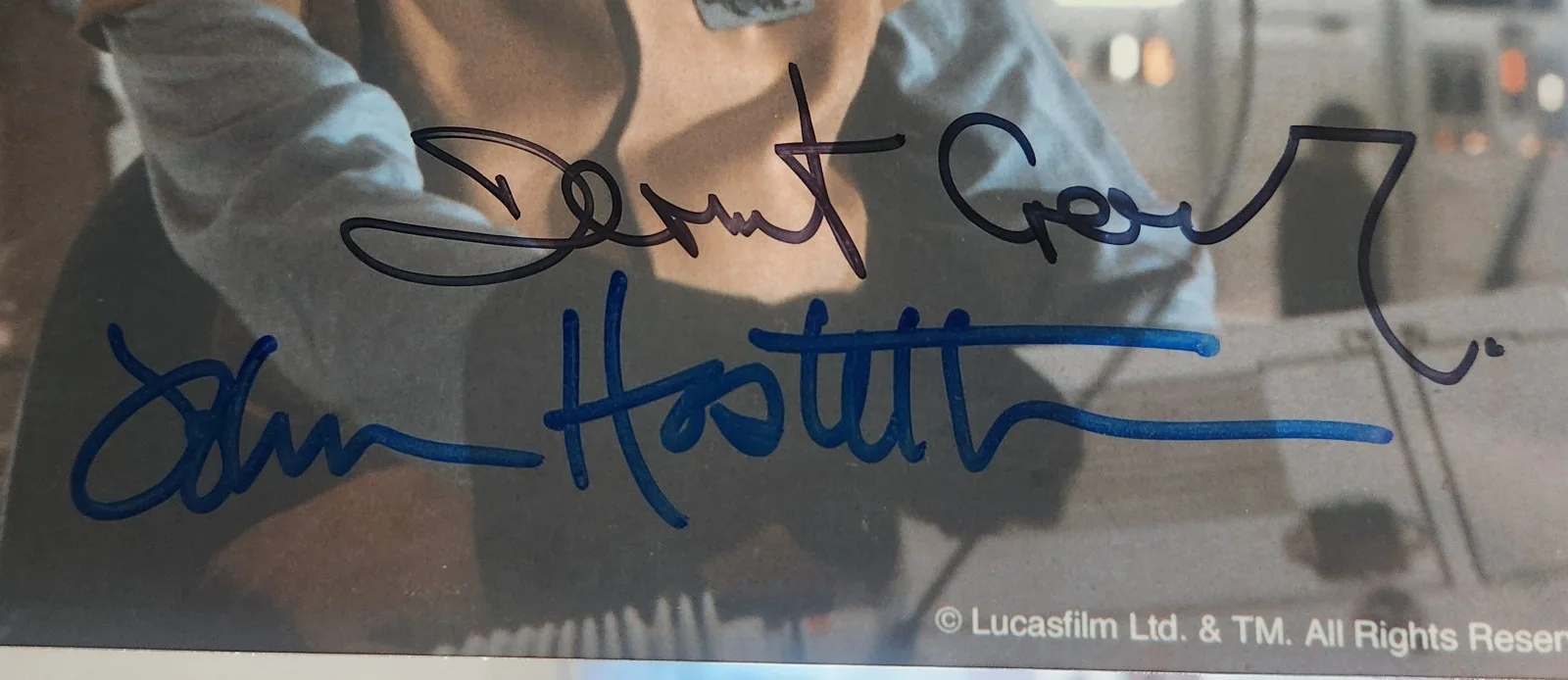 Dermot Crowley — RARE DUAL SIGNED (2x) Star Wars General Madine's Bridge 8x10 Photo Autograph, изображение 2