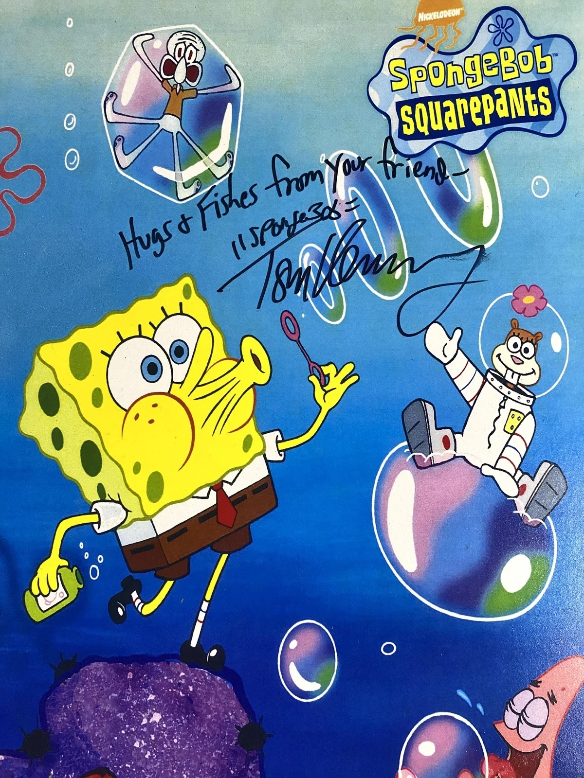 Tom Kenny — SpongeBob SquarePants Signed Print Tom Kenny & Bill Fagerbakke + Production Cel, image 3