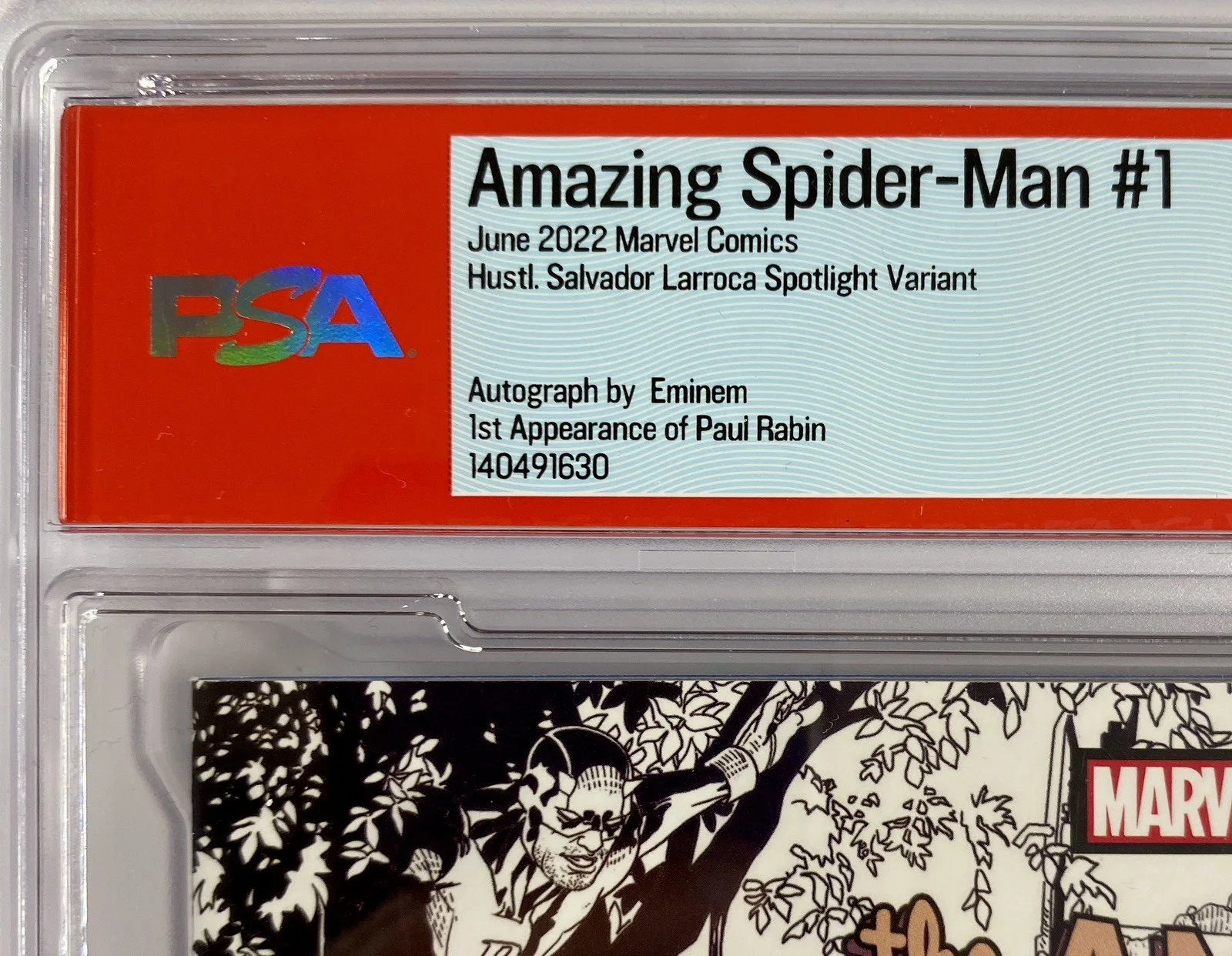 Eminem Signed Amazing Spider-Man #1 Marvel Comic – PSA Mint 9, image 3