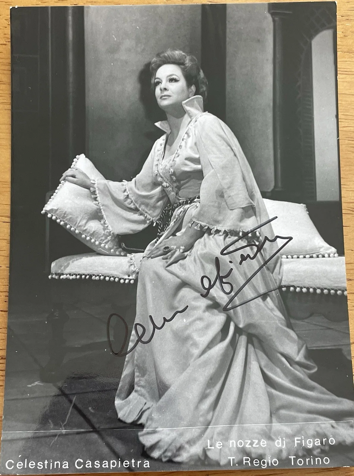 Italian Opera Soprano Celestina Casapietra Autographed Photo, image 3